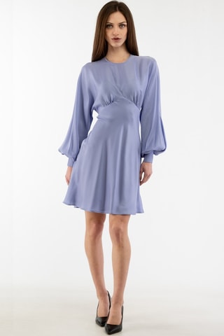 Vestido evasé - Azul