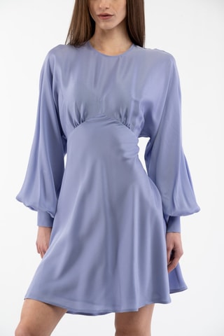 Vestido evasé - Azul