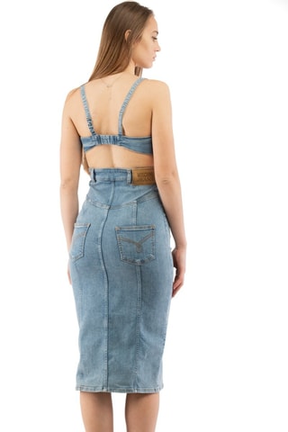 Vestido de tubo - Azul