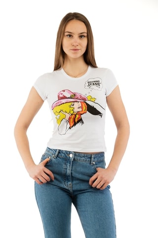Camiseta - Blanco y rosa