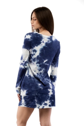 Robe tie and dye - Blanc et bleu