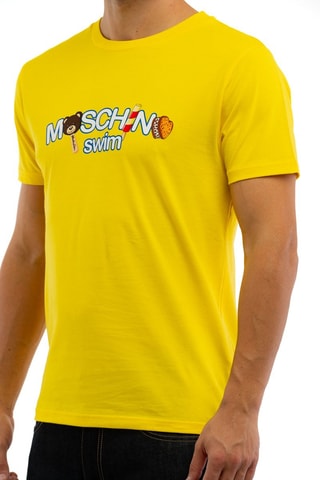 Camiseta - Blanco, amarillo y marrón