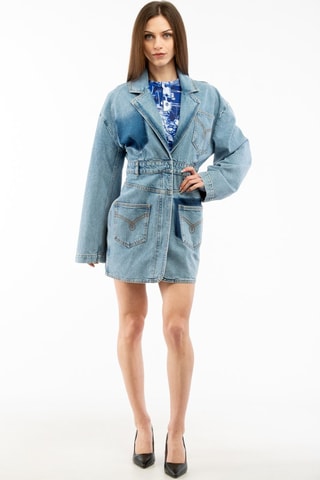 Vestido camisero - Azul