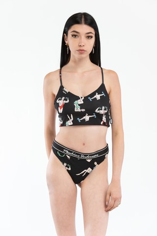 Sujetador deportivo - Blanco y negro