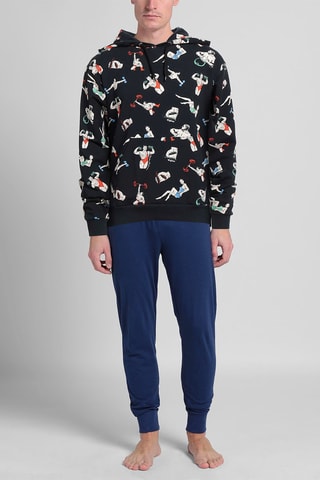 Sweat à capuche - Noir et gris