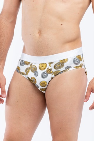 Slip - Blanco y gris