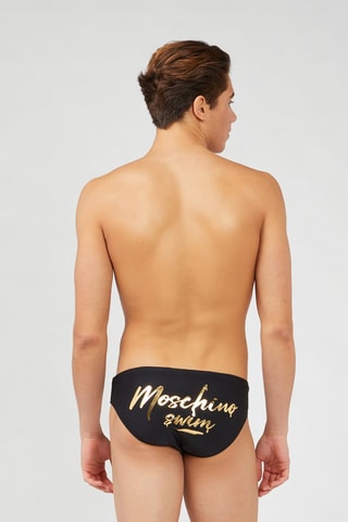 Bañador estilo slip - Dorado y negro