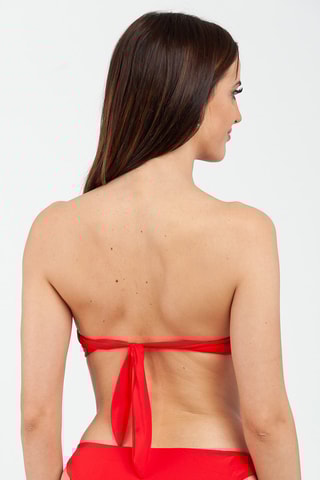 Sujetador de bikini - Negro y rojo