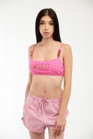 Sujetador de bikini - Dorado y rosa