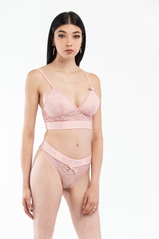 Braga de encaje - Rosa