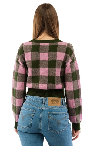 Jersey corto de lana, alpaca y cachemir - Rosa