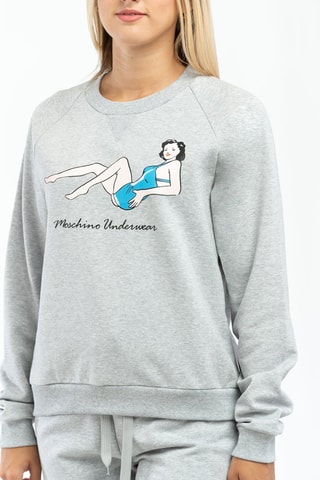 Sweat - Blanc, noir et bleu