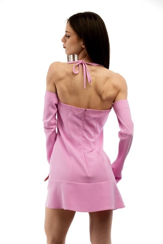 Vestido evasé - Rosa