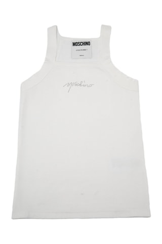 Camiseta de tirantes - Blanco y negro