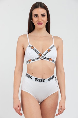 Sujetador - Blanco, negro y naranja