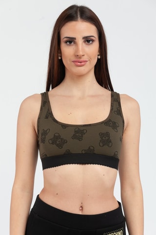 Sujetador deportivo - Negro y verde