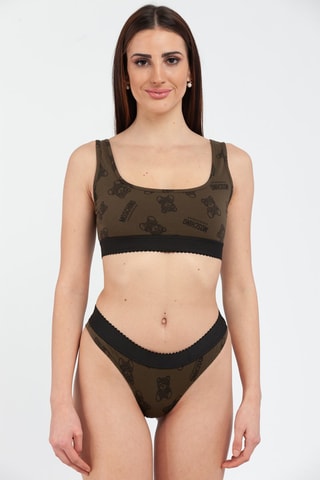 Sujetador deportivo - Negro y verde