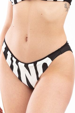 Braga de bikini - Blanco y negro