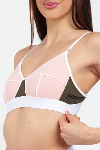 Sujetador - Blanco y rosa