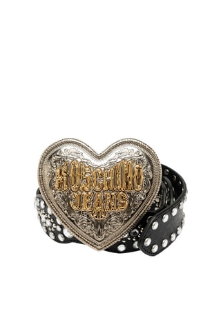 Cinturón - Plateado y negro