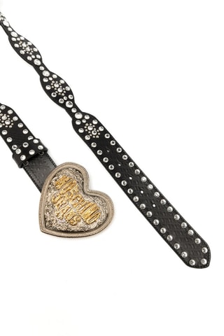 Cinturón - Plateado y negro