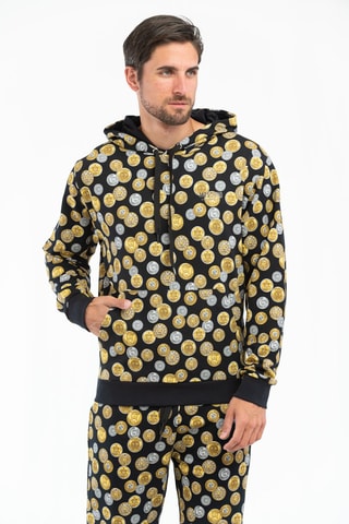 Sweat à capuche - Noir et gris