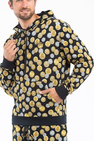 Sweat à capuche - Noir et gris