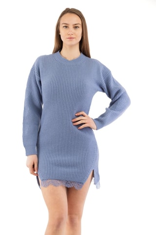 Vestido jersey - Azul