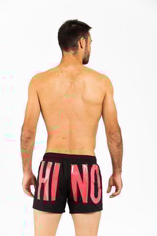 Bañador corto - Rosa y negro