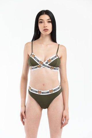 Sujetador - Blanco, negro y verde