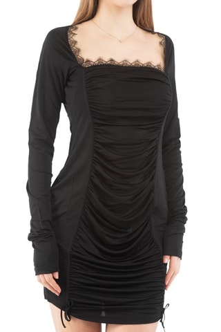 Vestido recto - Negro