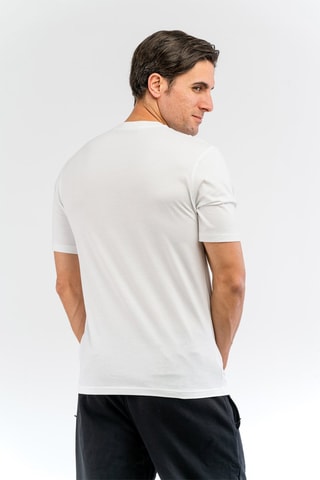 Camiseta - Blanco, azul y naranja