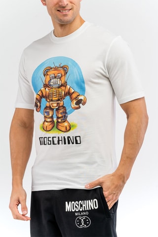 Camiseta - Blanco, azul y naranja