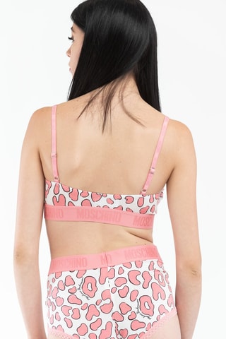 Sujetador deportivo - Blanco y rosa