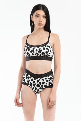 Sujetador deportivo - Blanco y negro