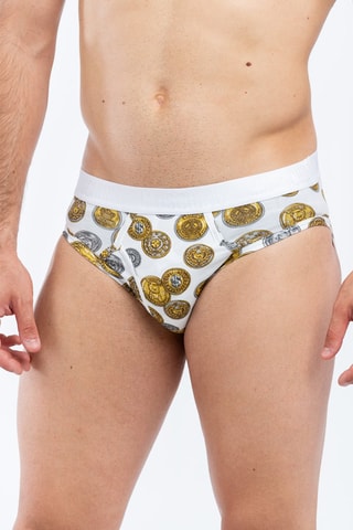 Slip - Blanco y gris