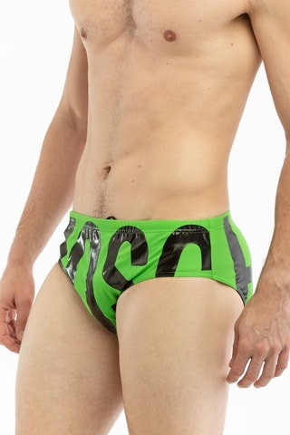 Bañador estilo slip - Negro y verde