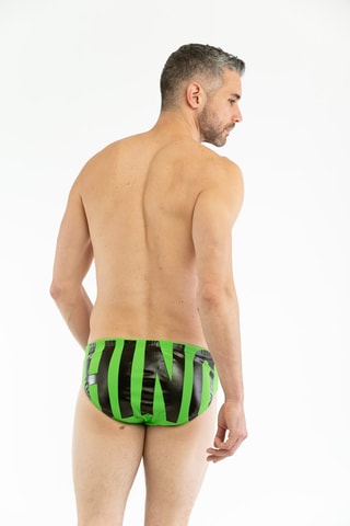 Bañador estilo slip - Negro y verde