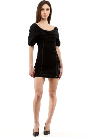 Vestido de lana - Negro