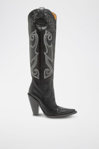 Bottes en cuir - Noir