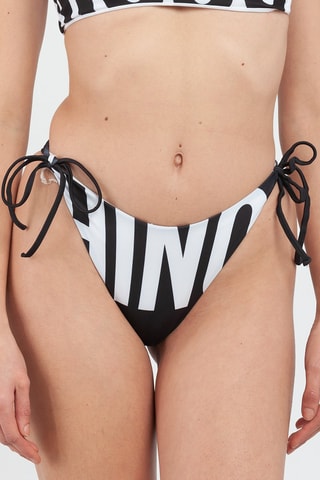 Braga de bikini - Blanco y negro