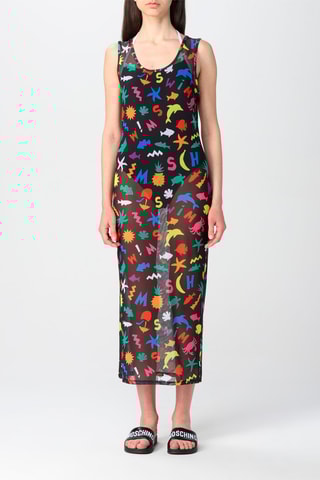 Vestido de playa - Blanco y negro