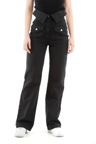 Pantalón recto - Negro