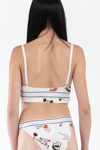 Sujetador deportivo - Blanco y negro