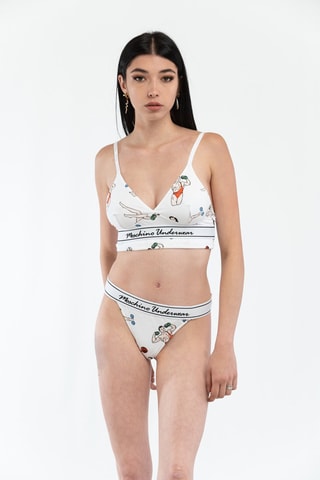 Sujetador deportivo - Blanco y negro