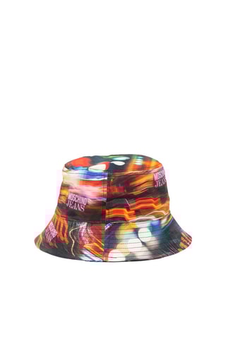 Gorro bucket - Blanco, negro y azul