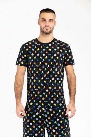 Camiseta - Blanco, negro y rosa