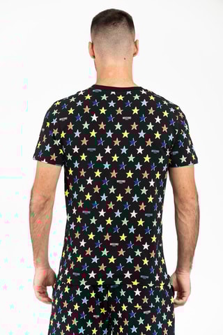 Camiseta - Blanco, negro y rosa