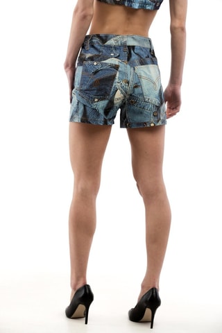 Short - Blanc, noir et bleu