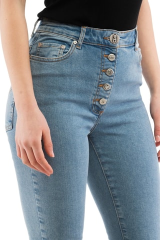 Jean slim en soie - Bleu